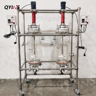 連續反應釜 四氟釜蓋耐腐蝕軸套機械密封20L、30L、50L、100L